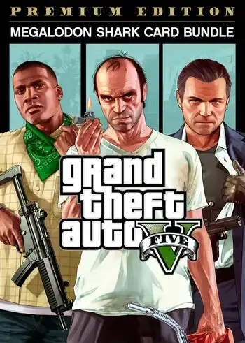 Grand Theft Auto V Premium Online Edition and Megalodon Shark Card Bundle — Rockstar Games, Premium Online Edition