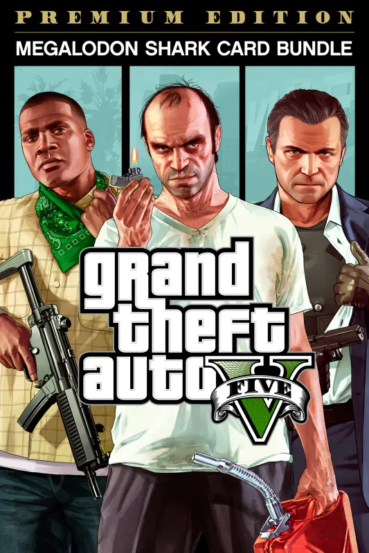 Grand Theft Auto V Premium Online Edition and Megalodon Shark Card Bundle — Rockstar Games, Premium Online Edition