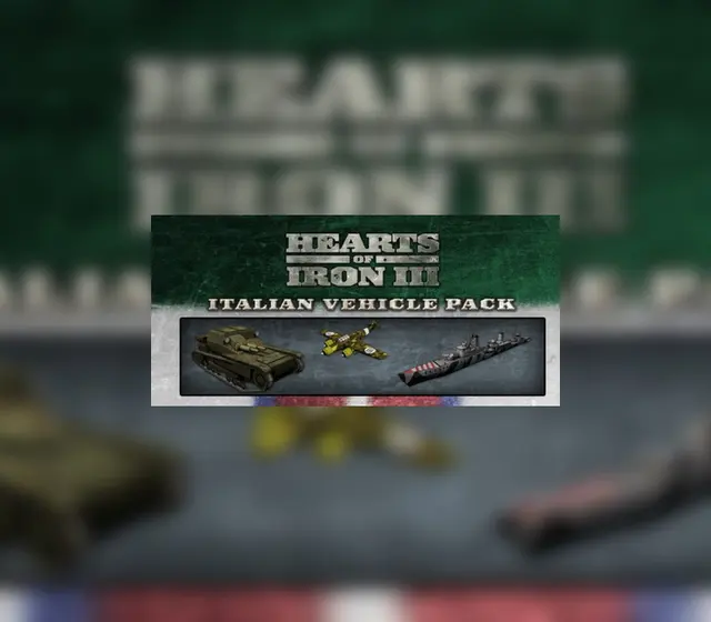 Hearts of Iron III - Italian Vehicle Pack DLC — Steam, Standard