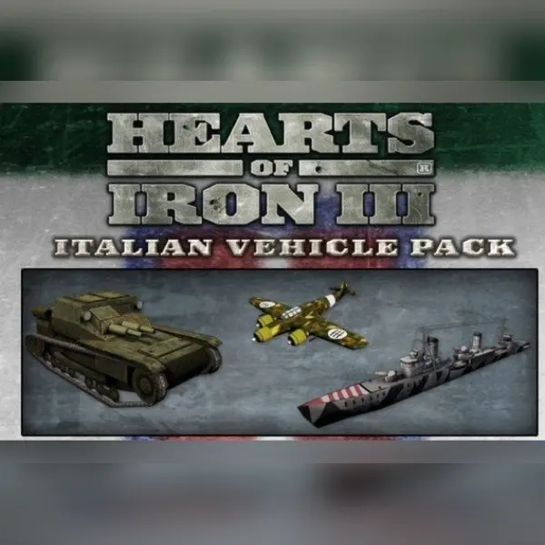 Hearts of Iron III: Italian Vehicle Pack (DLC) — Steam, Standard