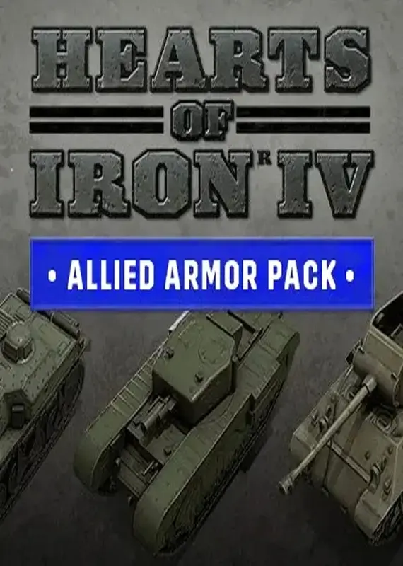 Hearts of Iron IV - Allied Armor Pack DLC — Steam, Standard