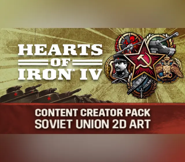 Hearts of Iron IV - Content Creator Pack - Soviet Union 2D Art DLC — Steam, Standard