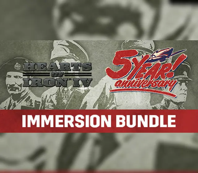 Hearts of Iron IV: Immersion Bundle — Steam, Standard