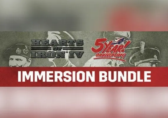 Hearts of Iron IV - Immersion Bundle DLC EN/DE/FR/PL/PT/RU/ES — Steam, Standard