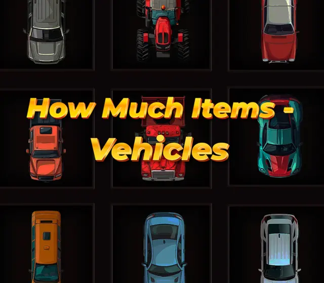 How Much Items: Vehicles — Steam, Standard