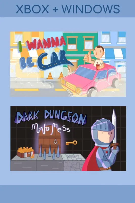 I Wanna Be Car / Dark Dungeon Mind Mess (Bundle) — Xbox Live / PC, Standard