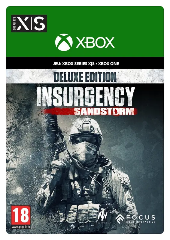 Jaquette de Insurgency: Sandstorm - Deluxe Edition — jeu Xbox (Xbox One / Xbox Series X|S)