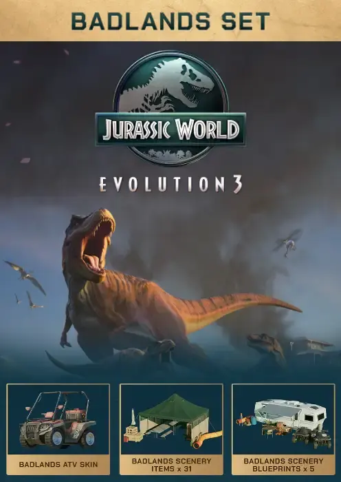 Jurassic World Evolution 3 Badlands Set DLC — Steam, Standard