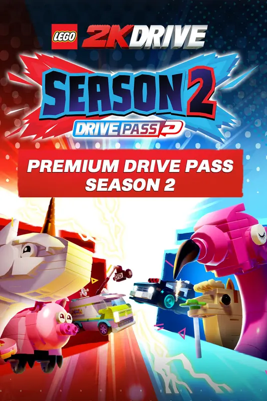 Jaquette de LEGO 2K Drive Premium Drive Pass Season 2 (DLC) — DLC Xbox (Xbox Live)