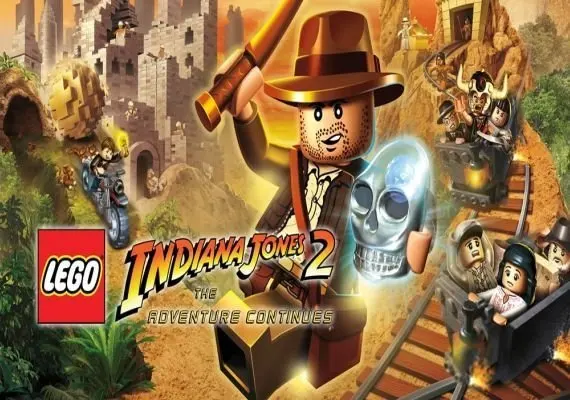 Jaquette de LEGO Indiana Jones 2: The Adventure Continues EN/DE/FR/IT/ES — jeu PC (Steam)