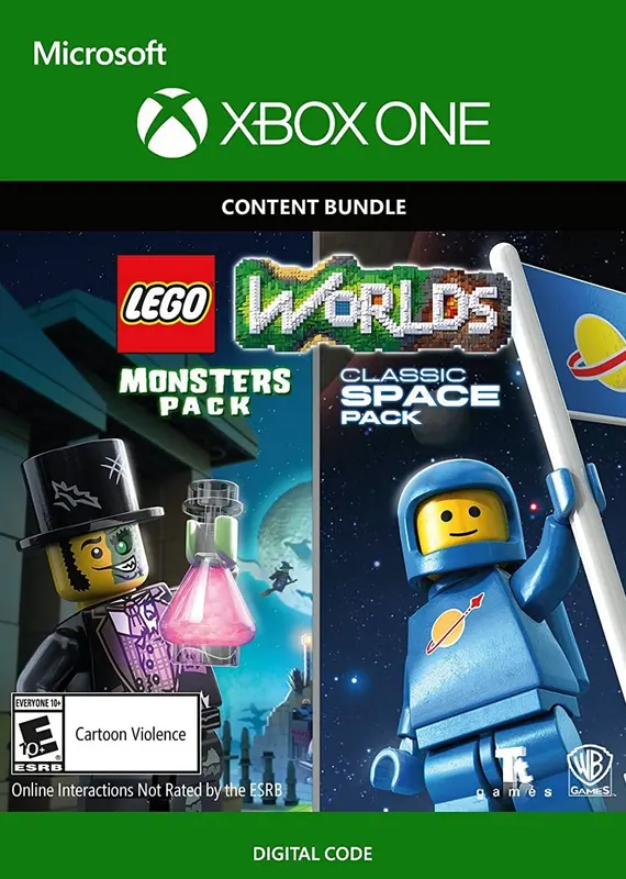 LEGO Worlds Classic Space Pack and Monsters Pack Bundle (DLC) — Xbox Live, Standard