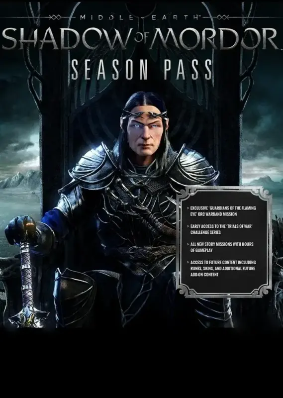 Middle-earth Shadow of Mordor - Season Pass DLC — Steam, Standard