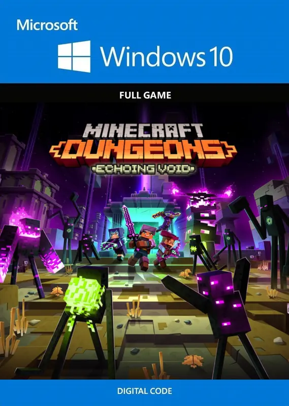 Jaquette de Minecraft Dungeons Echoing Void (DLC) - — DLC PC (Microsoft Store (Windows 10))