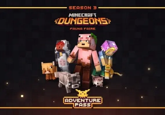 Jaquette de Minecraft Dungeons: Fauna Faire Adventure Pass DLC EN — DLC PC (Xbox Live (PC))
