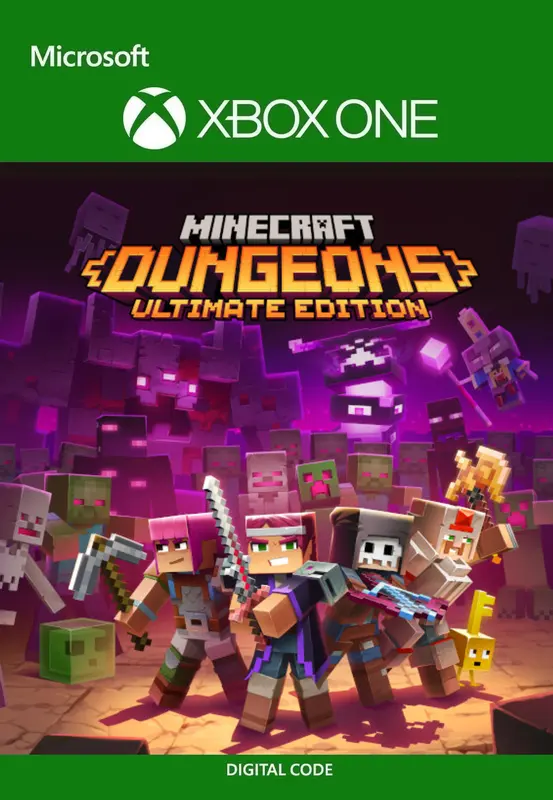 Jaquette de Minecraft Dungeons Ultimate Edition — jeu Xbox (Xbox Live)