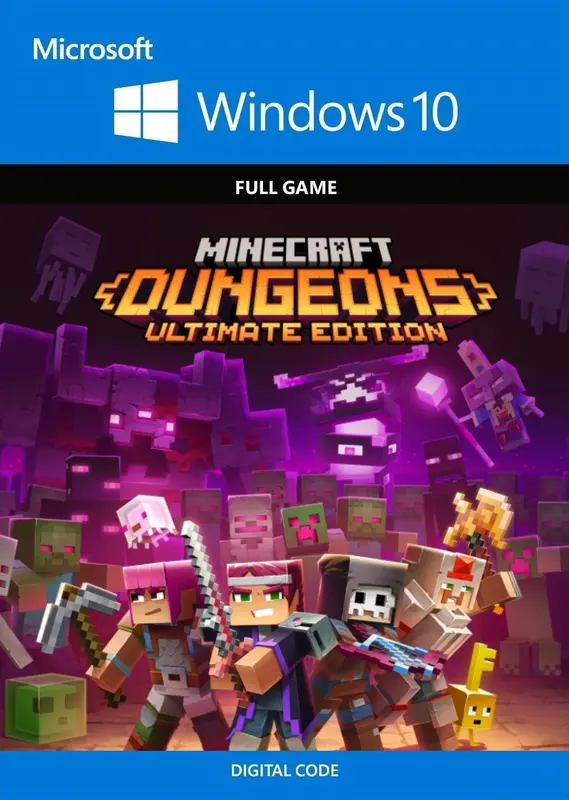 Jaquette de Minecraft Dungeons Ultimate Edition - — jeu PC (Microsoft Store (Windows 10))