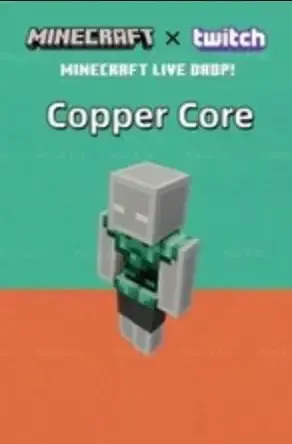 Minecraft Java and Bedrock Edition - Copper Core Twitch Skin DLC — Microsoft Store, Standard