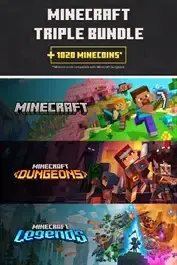 Minecraft Triple Bundle + 1020 MineCoins — Xbox One, Standard