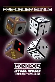 Monopoly: Star Wars Heroes vs. Villains - Roll In Style: Pre-Order Bonus Dice Skins (DLC) — PlayStation 5, Standard