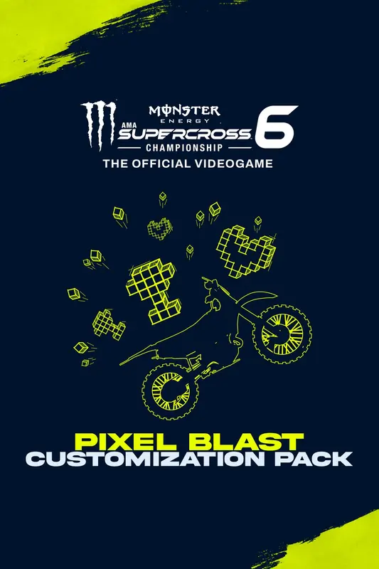Monster Energy Supercross 6 - Customization Pack Pixel Blast (DLC) — PlayStation 4 / PlayStation 5, Standard