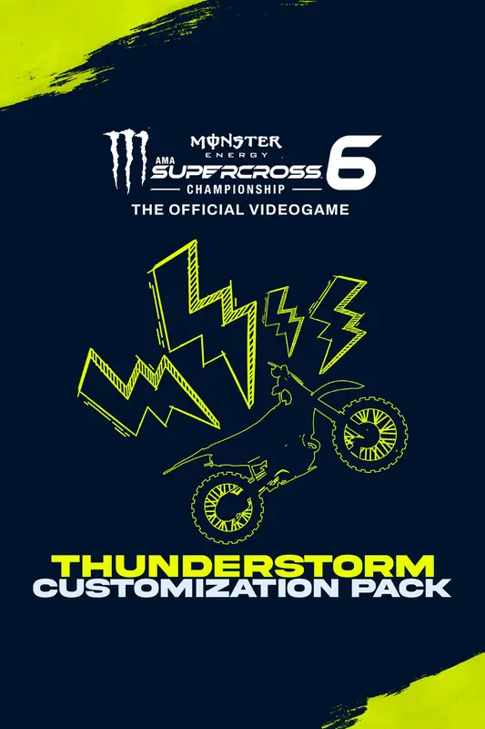 Monster Energy Supercross 6 - Customization Pack Thunderstorm (DLC) — PlayStation 4 / PlayStation 5, Standard