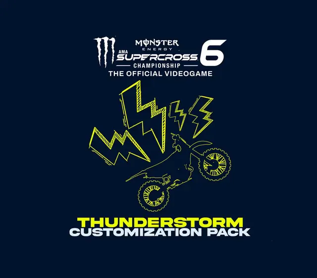 Monster Energy Supercross 6 - Thunderstorm Customization Pack DLC — PlayStation 5, Standard
