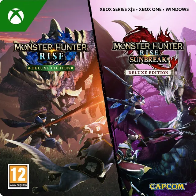 Jaquette de Monster Hunter Rise + Sunbreak Deluxe — jeu Xbox (Xbox One / Xbox Series X|S / PC)