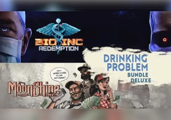 Moonshine Inc. + Bio Inc. Redemption - Drinking Problem Bundle Deluxe Edition EN — Xbox One / Xbox Series X|S, Deluxe Edition