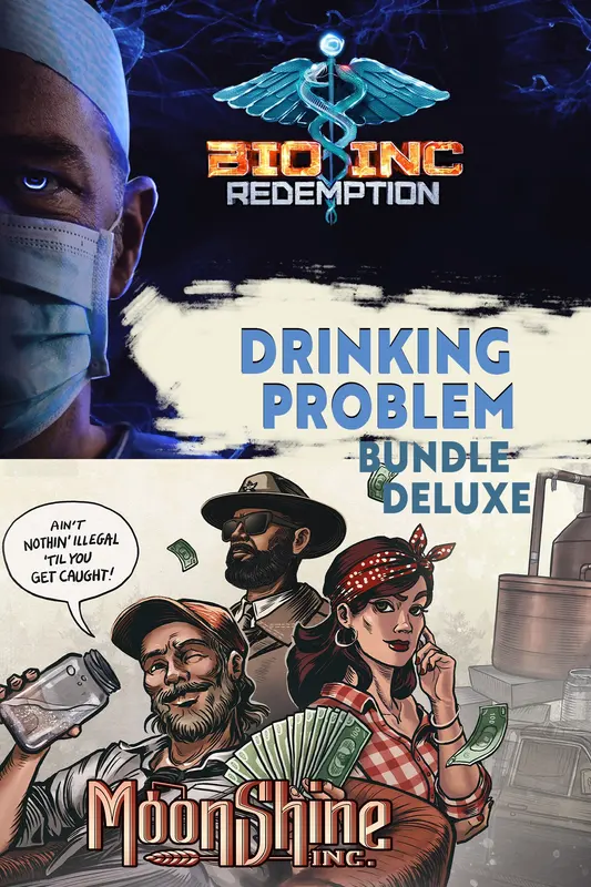 Moonshine Inc. + Bio Inc. Redemption - Drinking Problem Deluxe Bundle — Xbox Live, Deluxe Bundle