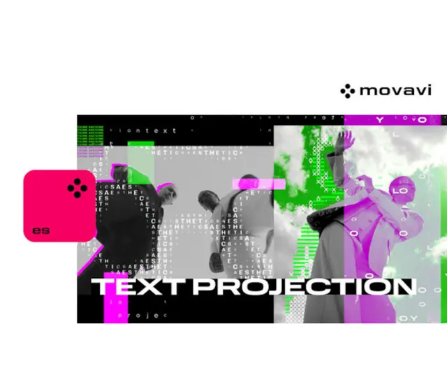 Movavi Video Editor 2025 - Text Projection Overlay Pack DLC — Steam, Standard