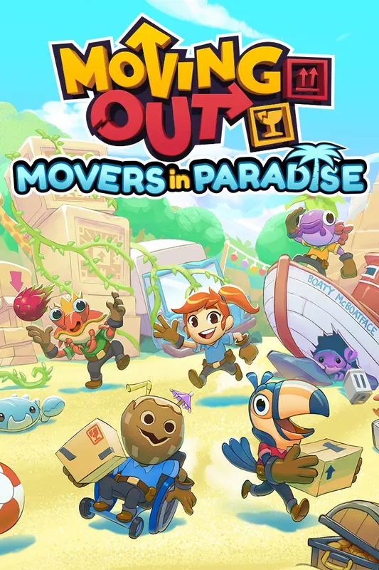 Jaquette de Moving Out - Movers in Paradise (DLC) — DLC Xbox (Xbox Live)