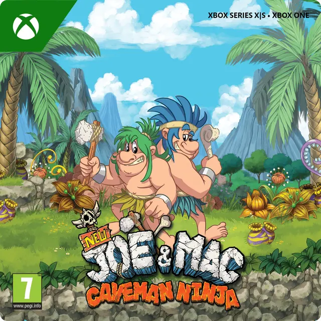 Jaquette de New Joe & Mac - Caveman Ninja — jeu Xbox (Xbox One / Xbox Series X|S)