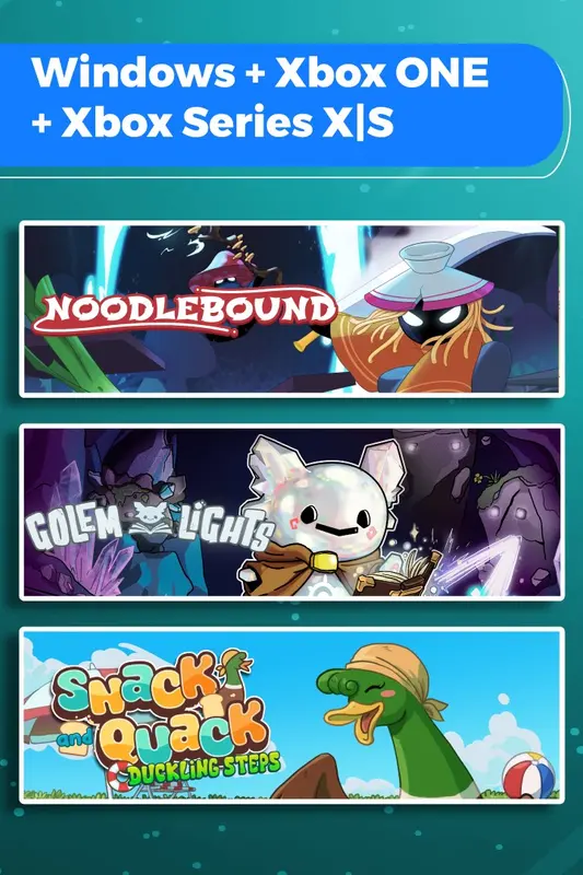 Noodlebound + Golem Lights + Snack and Quack: Duckling Steps (Bundle) — Xbox Live, Standard