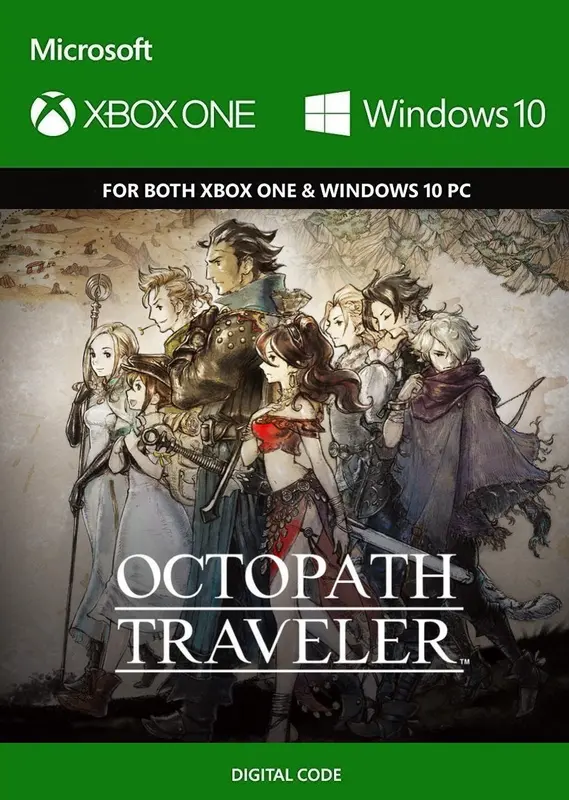 Jaquette de Octopath Traveler — jeu Xbox (Xbox Live / PC)