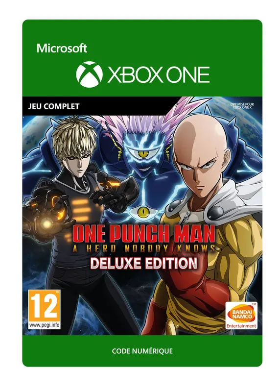 Jaquette de ONE PUNCH MAN: A hero nobody knows Deluxe Edition — jeu Xbox (Xbox One)
