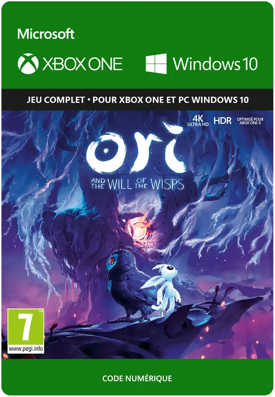 Jaquette de Ori and the Will of the Wisps — jeu Xbox (Xbox One / PC)