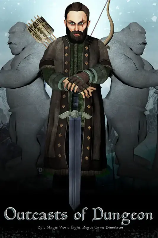 Outcasts of Dungeon - Epic Magic World Fight Rogue Game Simulator — Steam, Standard