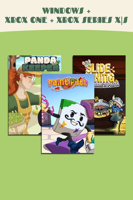 Paint Path + Panda Keeper + Slide Viking: Treasure's Path (Bundle) — Xbox Live, Standard