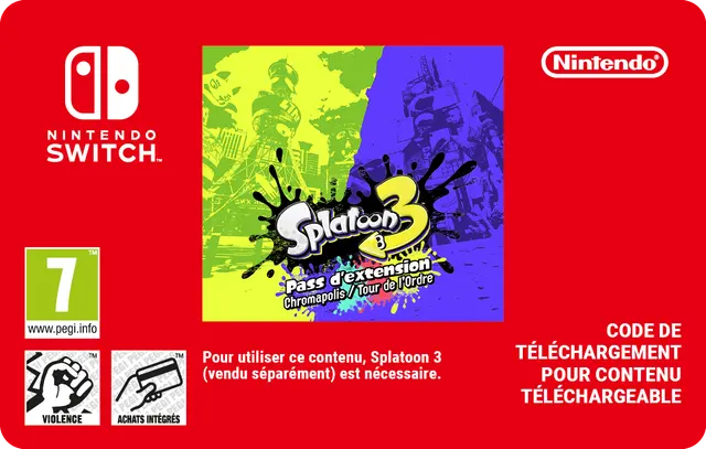 Pass d'extension pour Splatoon 3 — Nintendo Switch, Standard