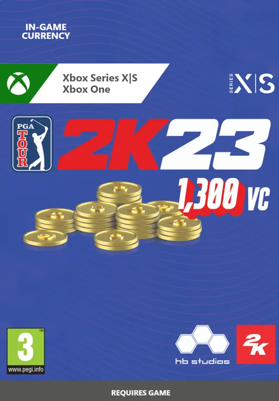 PGA TOUR 2K23 1,300 VC Pack — Xbox Live, Standard