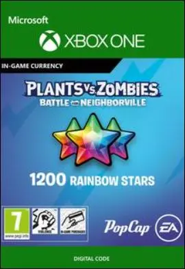 Plants vs. Zombies: Battle for Neighborville – 1200 Rainbow Stars — Xbox Live, Standard
