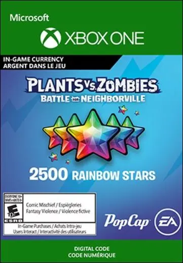 Plants vs. Zombies: Battle for Neighborville – 2500 Rainbow Stars — Xbox Live, Standard
