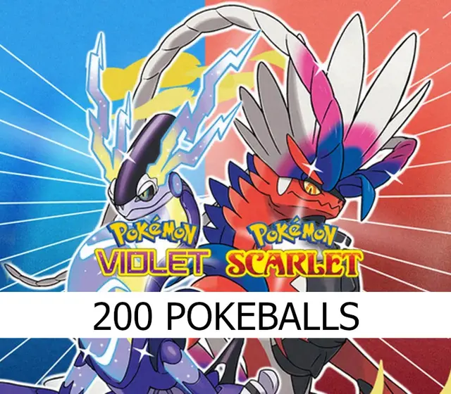 Pokemon Scarlet & Violet - 200 Pokeballs DLC — Nintendo, Standard
