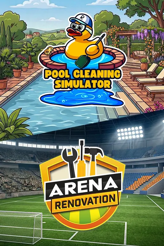 Pool Cleaning Simulator & Arena Renovation Bundle — Xbox Series X|S, Standard
