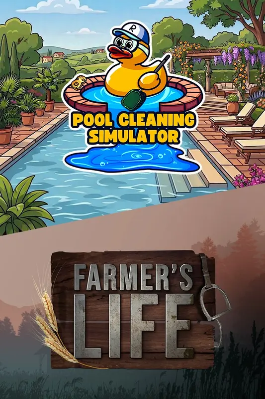 Pool Cleaning Simulator & Farmer's Life Bundle — Xbox Series X|S, Standard
