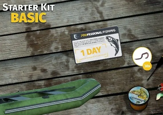 Jaquette de Professional Fishing - Starter Kit Basic DLC EN/DE/FR/IT/PL/RU/ZH/ES — DLC PC (Steam)