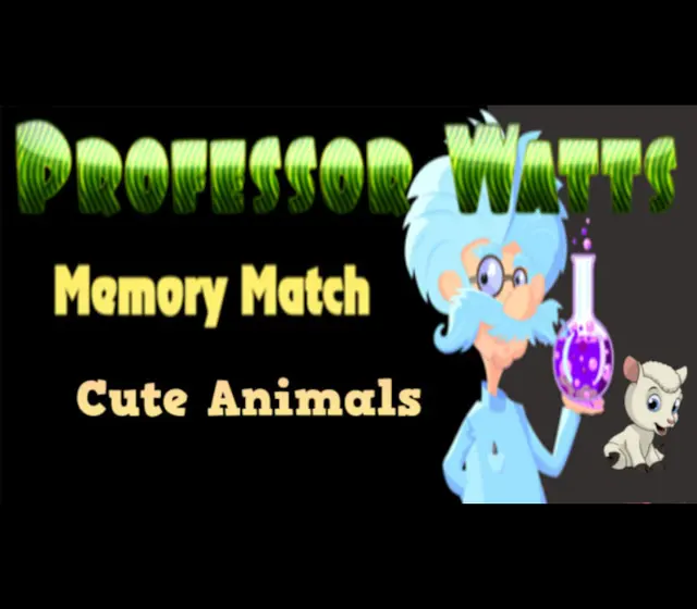 Professor Watts Memory Match Cute Animals — Steam, Standard