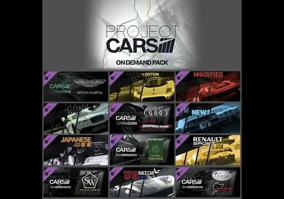 Jaquette de Project CARS - On-Demand Pack DLC EN/DE/FR/IT — DLC PC (Steam)