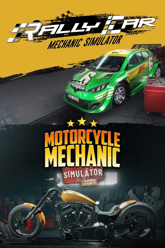 Rally Car Mechanic x Motorcycle Mechanic Simulator 2021 — Xbox Live, Standard