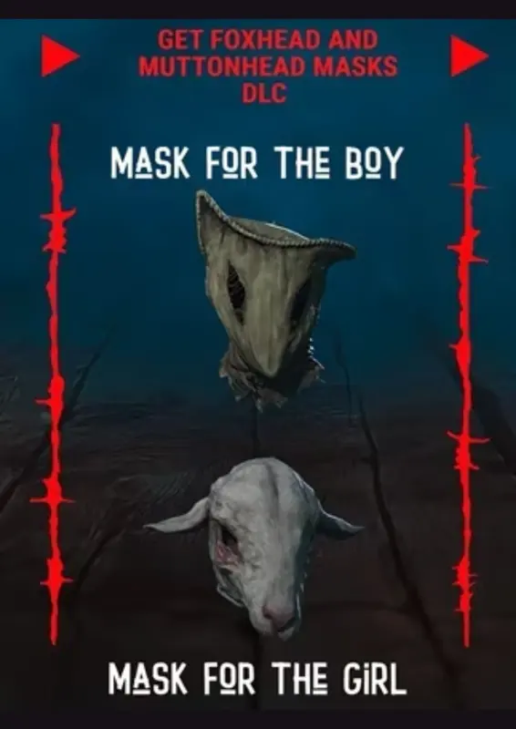 Jaquette de REANIMAL - Foxhead and Muttonhead Masks Pre-Order Bonus (DLC) — DLC PC (Steam)